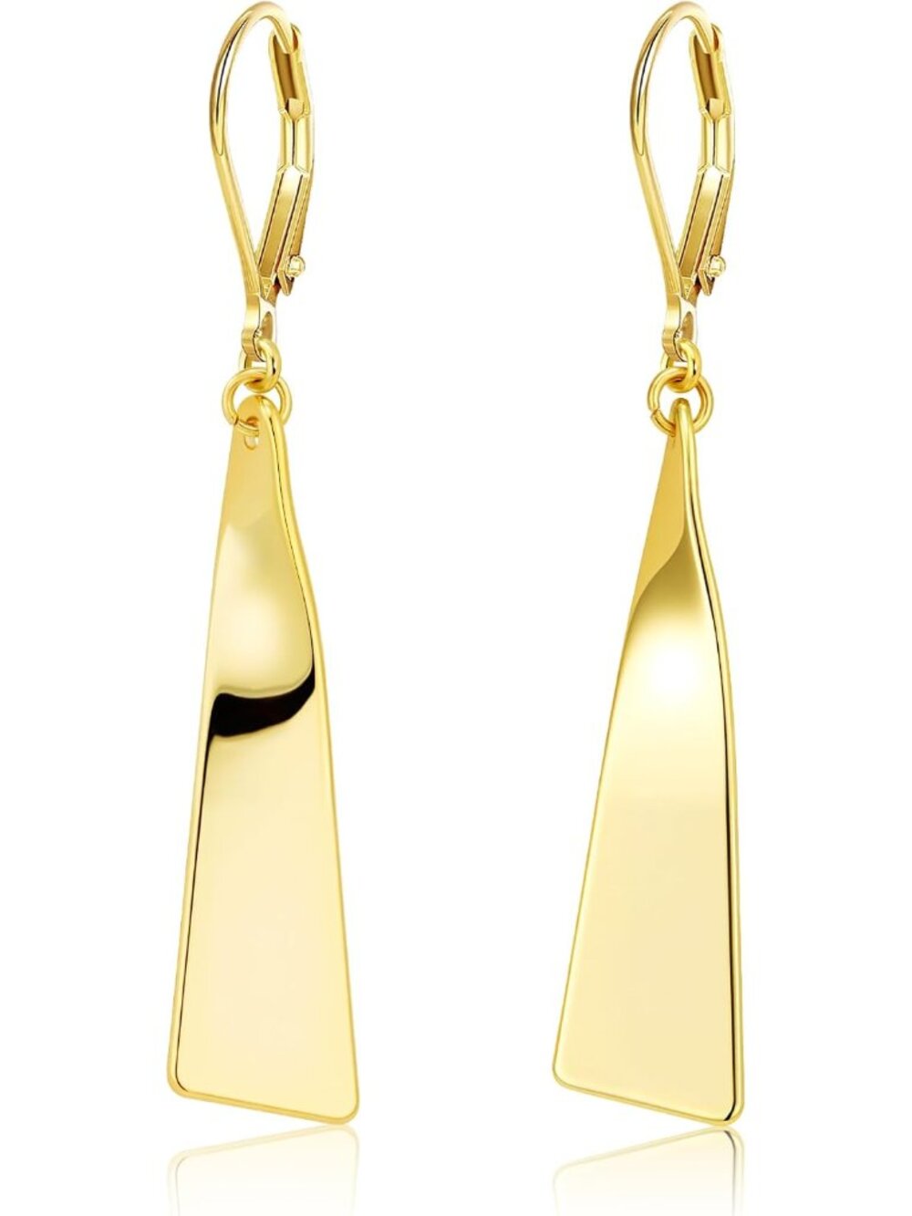 Silver Dangle Earrings for Women Trendy Silver Drop Leverback Earrings for Women